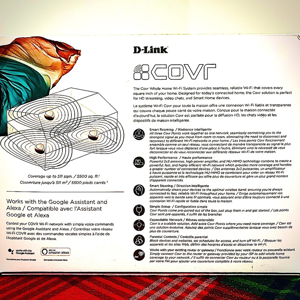D-Link COVR-C1213 Dual Band Whole Home Mesh Wi-Fi System / 3-pack